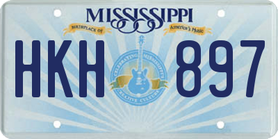 MS license plate HKH897
