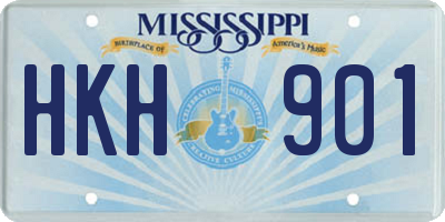 MS license plate HKH901