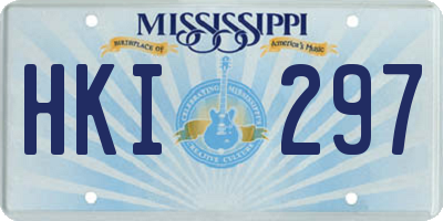 MS license plate HKI297