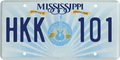 MS license plate HKK101