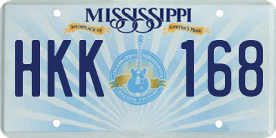 MS license plate HKK168
