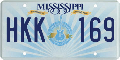 MS license plate HKK169