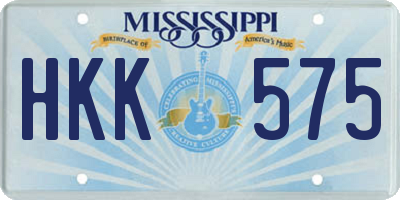 MS license plate HKK575