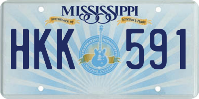 MS license plate HKK591