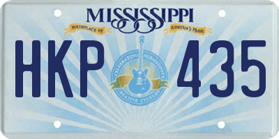MS license plate HKP435