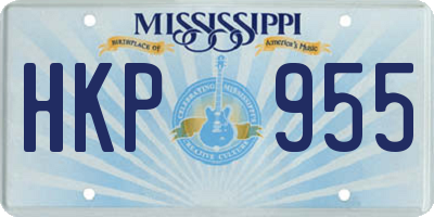 MS license plate HKP955