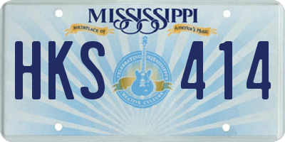 MS license plate HKS414