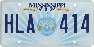 MS license plate HLA414