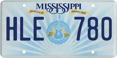 MS license plate HLE780