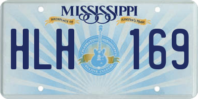 MS license plate HLH169