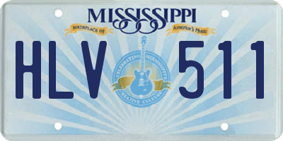 MS license plate HLV511