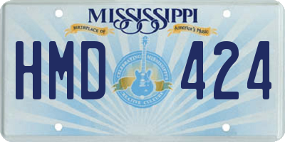 MS license plate HMD424