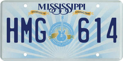MS license plate HMG614