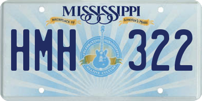 MS license plate HMH322