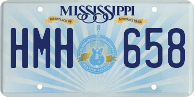 MS license plate HMH658