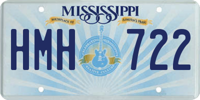MS license plate HMH722
