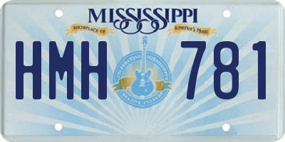 MS license plate HMH781
