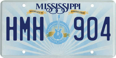 MS license plate HMH904