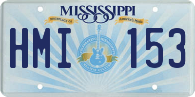 MS license plate HMI153