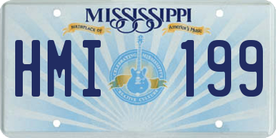MS license plate HMI199