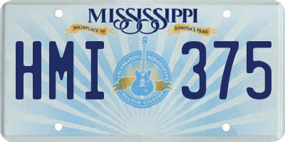 MS license plate HMI375