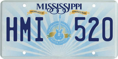 MS license plate HMI520