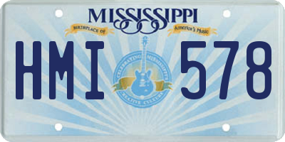 MS license plate HMI578