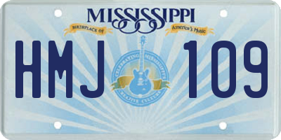 MS license plate HMJ109