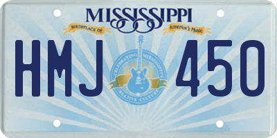 MS license plate HMJ450