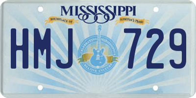 MS license plate HMJ729