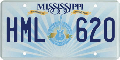 MS license plate HML620