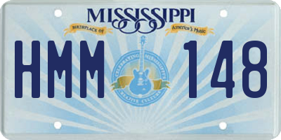 MS license plate HMM148