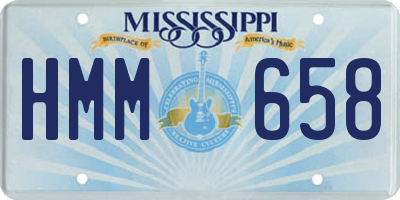 MS license plate HMM658
