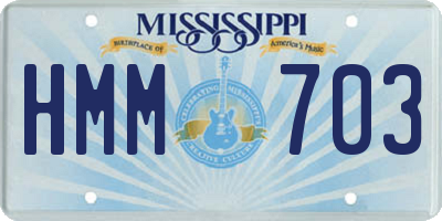MS license plate HMM703