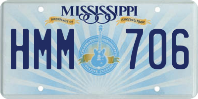 MS license plate HMM706