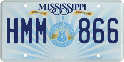 MS license plate HMM866