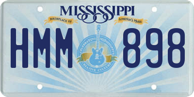 MS license plate HMM898