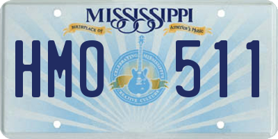 MS license plate HMO511