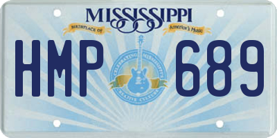 MS license plate HMP689
