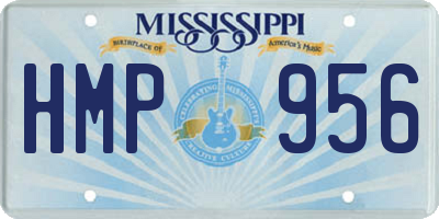 MS license plate HMP956