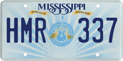 MS license plate HMR337
