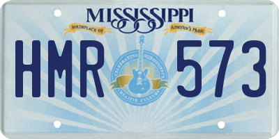 MS license plate HMR573