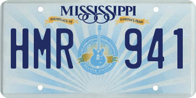 MS license plate HMR941