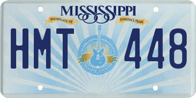 MS license plate HMT448