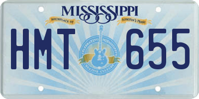 MS license plate HMT655