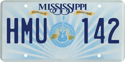 MS license plate HMU142