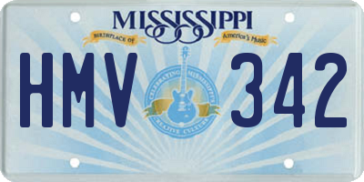 MS license plate HMV342