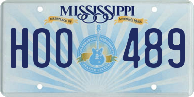 MS license plate HOO489
