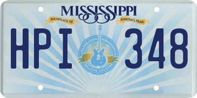 MS license plate HPI348