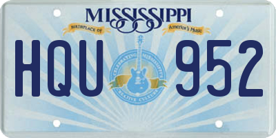 MS license plate HQU952